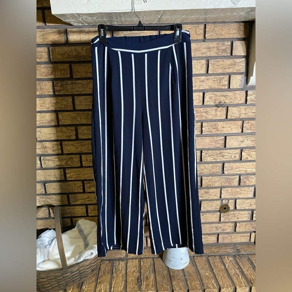 Iris striped flowy dress pants